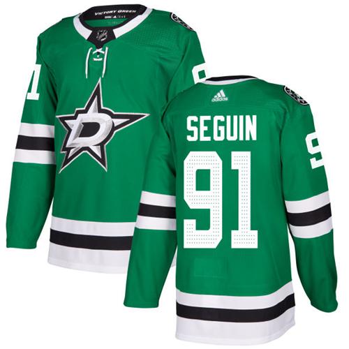 Adidas Dallas Stars #91 Tyler Seguin Green Home Authentic Youth Stitched NHL Jersey->youth nhl jersey->Youth Jersey